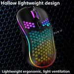 2.4G Wireless Cave Mouse Lightweight Gaming Mouse with Luminous 7 Color Breathing Light Computer Accessories - Image 4