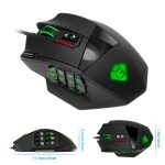 Rocketek USB Gaming Mouse 16400DPI 19 buttons ergonomic design for desktop computer accessories programmable  gamer lol PC - Image 4