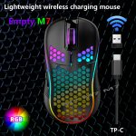 2.4G Wireless Cave Mouse Lightweight Gaming Mouse with Luminous 7 Color Breathing Light Computer Accessories - Image 8
